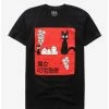 Anime Studio Ghibli Kiki's Delivery Service Jiji With Kittens T-Shirt - BoxLunch Exclusive