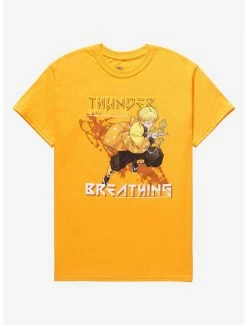 Anime Demon Slayer: Kimetsu No Yaiba Zenitsu Thunder Breathing T-Shirt - BoxLunch Exclusive