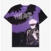 Anime Jujutsu Kaisen Satoru Gojo Portrait Radial Dye T-Shirt - BoxLunch Exclusive