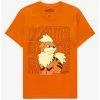 Anime Pokémon Growlithe Collegiate T-Shirt - BoxLunch Exclusive