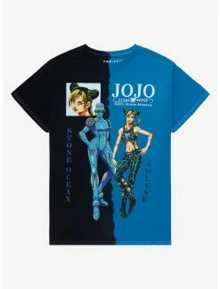 Anime JoJo’s Bizarre Adventure Jolyne & Stone Free Split Dye T-Shirt - BoxLunch Exclusive