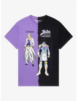 Anime JoJo’s Bizarre Adventure Jotaro & Star Platinum Split Dye T-Shirt - BoxLunch Exclusive