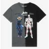 Anime JoJo’s Bizarre Adventure Josuke & Crazy Diamond Split Dye T-Shirt - BoxLunch Exclusive