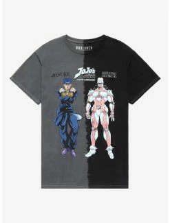 Anime JoJo’s Bizarre Adventure Josuke & Crazy Diamond Split Dye T-Shirt - BoxLunch Exclusive