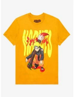 Anime Naruto Shippuden Naruto & Paintbrush Portrait T-Shirt - BoxLunch Exclusive