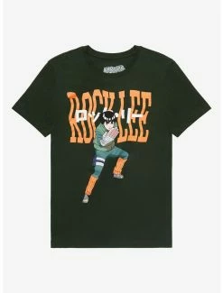 Anime Naruto Shippuden Rock Lee Battle Pose T-Shirt - BoxLunch Exlcusive