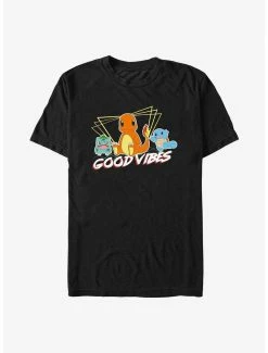 Anime Pokémon Good Vibes Starters T-Shirt