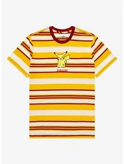 Anime Pokémon Pikachu Striped T-Shirt - BoxLunch Exclusive