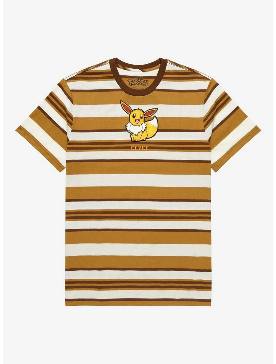 Anime Pokémon Eevee Striped T-Shirt - BoxLunch Exclusive 1 Anime Pokémon Eevee Striped T-Shirt - BoxLunch Exclusive