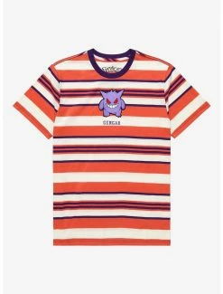 Anime Pokémon Gengar Striped T-Shirt - BoxLunch Exclusive