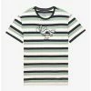 Anime Studio Ghibli Spirited Away Haku Dragon Embroidered Striped T-Shirt - BoxLunch Exclusive