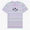 Anime Studio Ghibli Spirited Away Soot Sprites Embroidered Striped T-Shirt - BoxLunch Exclusive
