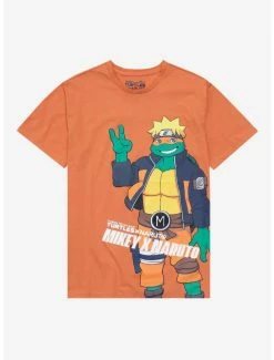 Anime Teenage Mutant Ninja Turtles X Naruto Michelangelo As Naruto T-Shirt - BoxLunch Exclusive