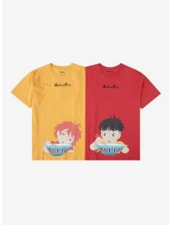 Anime Studio Ghibli Ponyo Sosuke Ramen Couples T-Shirt - BoxLunch Exclusive -Cheap Ant-Man Store 19744223 av2