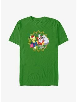 Anime Pokémon Pichu And Delibird Holiday Party T-Shirt