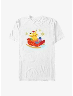 Anime Pokémon Pikachu Christmas Ride T-Shirt