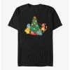 Anime Pokémon Christmas Tree Pikachu, Squirtle, Bulbasaur And Charmander T-Shirt