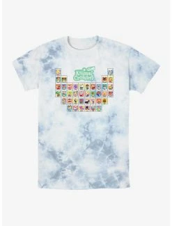 Nintendo Animal Crossing: New Horizon Periodic Table Tie-Dye T-Shirt