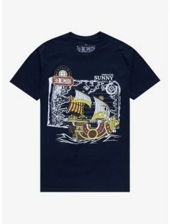 Anime One Piece Thousand Sunny Map T-Shirt - BoxLunch Exclusive