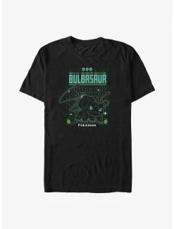 Anime Pokemon Bulbasaur Grid T-Shirt