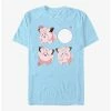 Anime Pokemon Clefairy Emotes T-Shirt