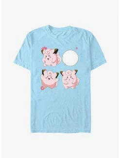 Anime Pokemon Clefairy Emotes T-Shirt