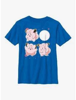 Anime Pokemon Clefairy Emotes T-Shirt