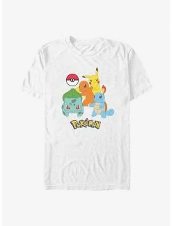 Anime Pokemon Pokeball Starters T-Shirt