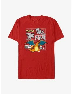 Anime Pokemon Charizard Infographic T-Shirt